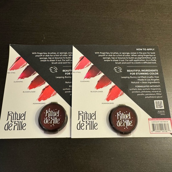 Rituel de Fille Colour Nectar Pigment Balm Bee Sting 2.2 g Sample Size NEW X2 - Picture 2 of 3